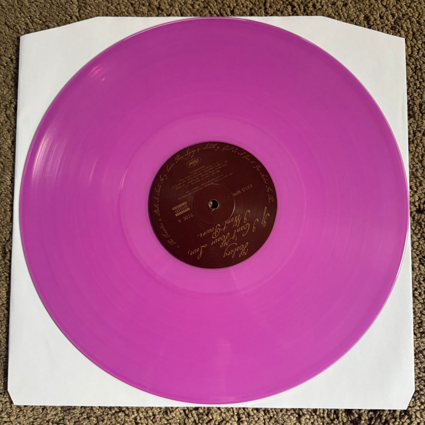 HALSEY - IF I CAN’T HAVE LOVE, I WANT POWER (PURPLE)
