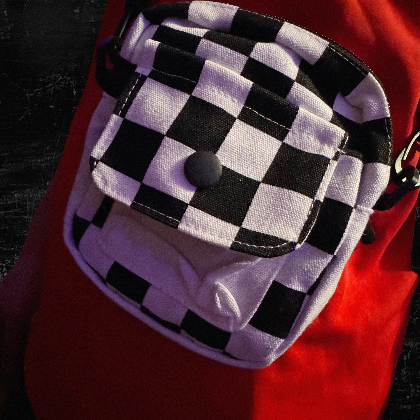 CHECKERBOARD CROSSBODY BAG