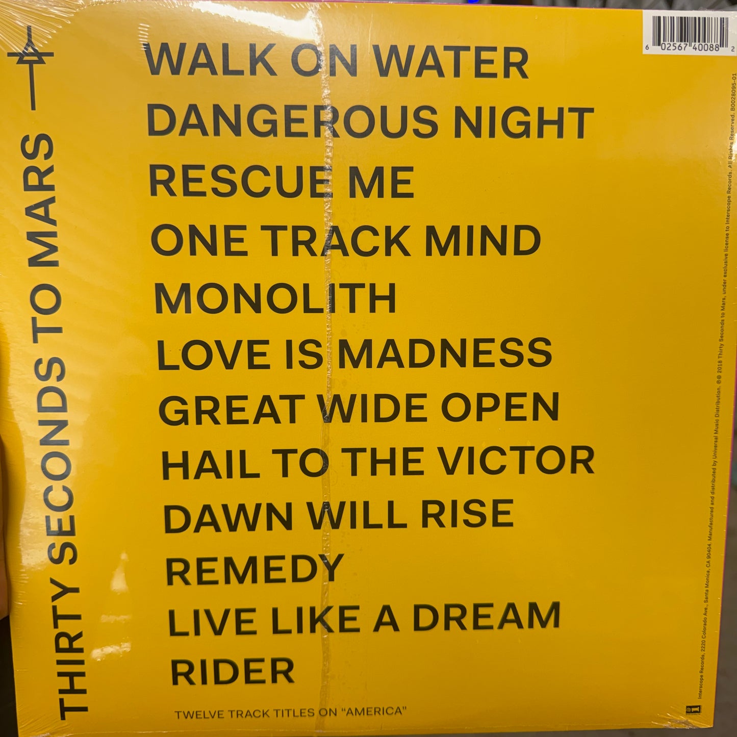THIRTY SECONDS TO MARS - AMERICA