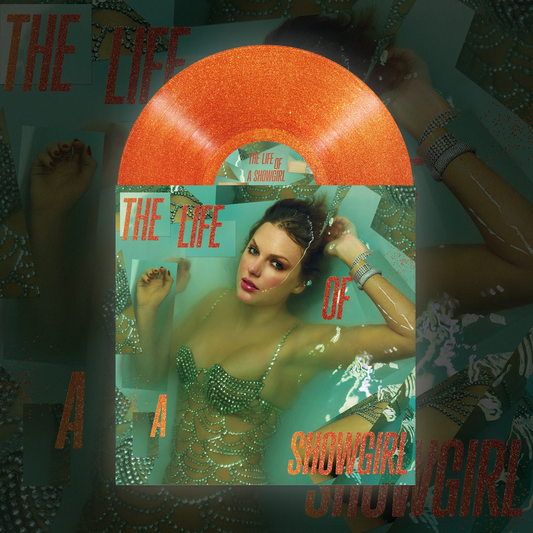 THE LIFE OF A SHOWGIRL - SWEAT AND VANILLA PERFUME PORTOFINO ORANGE GLITTER VINYL