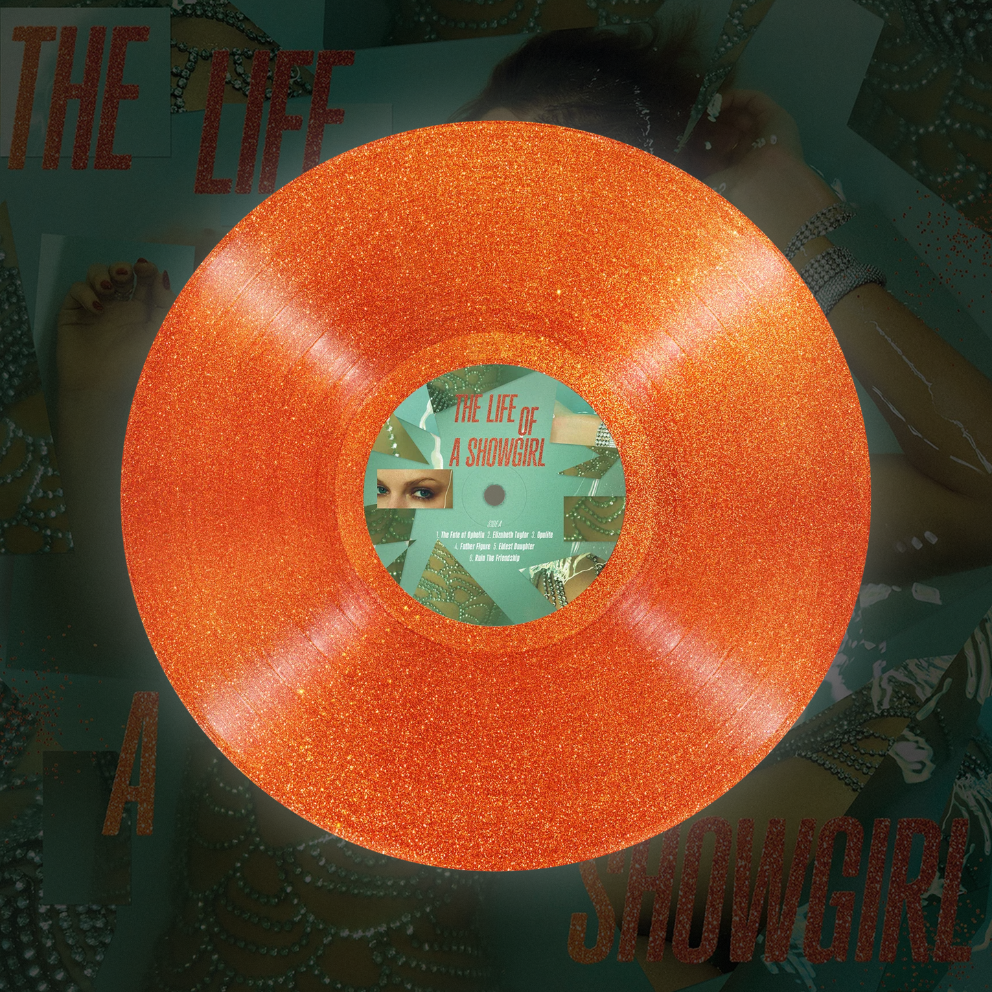 THE LIFE OF A SHOWGIRL - SWEAT AND VANILLA PERFUME PORTOFINO ORANGE GLITTER VINYL (PRE ORDER)