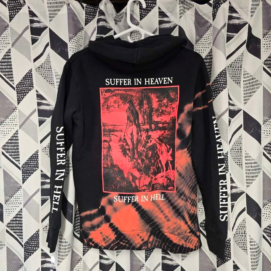 SUFFER IN HEAVEN / SUFFER IN HELL TIE DYE HOODIE (MEDIUM)