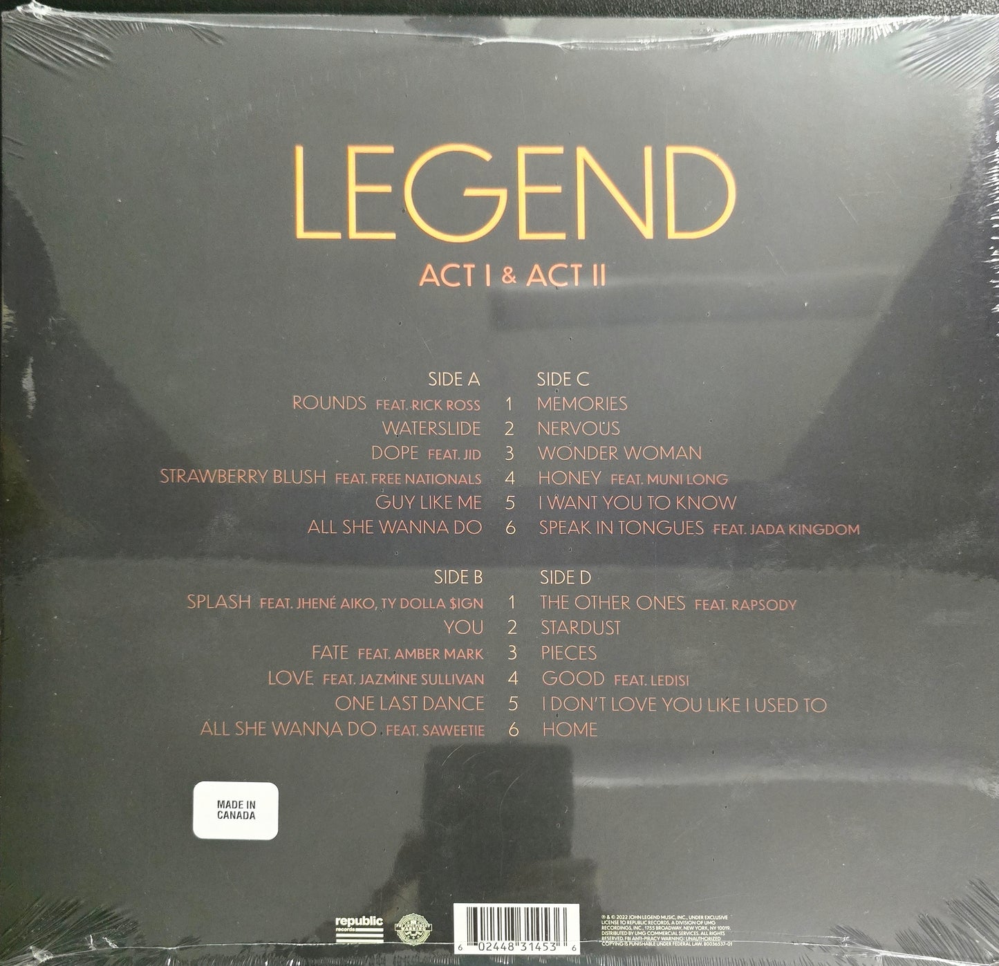 JOHN LEGEND - LEGEND