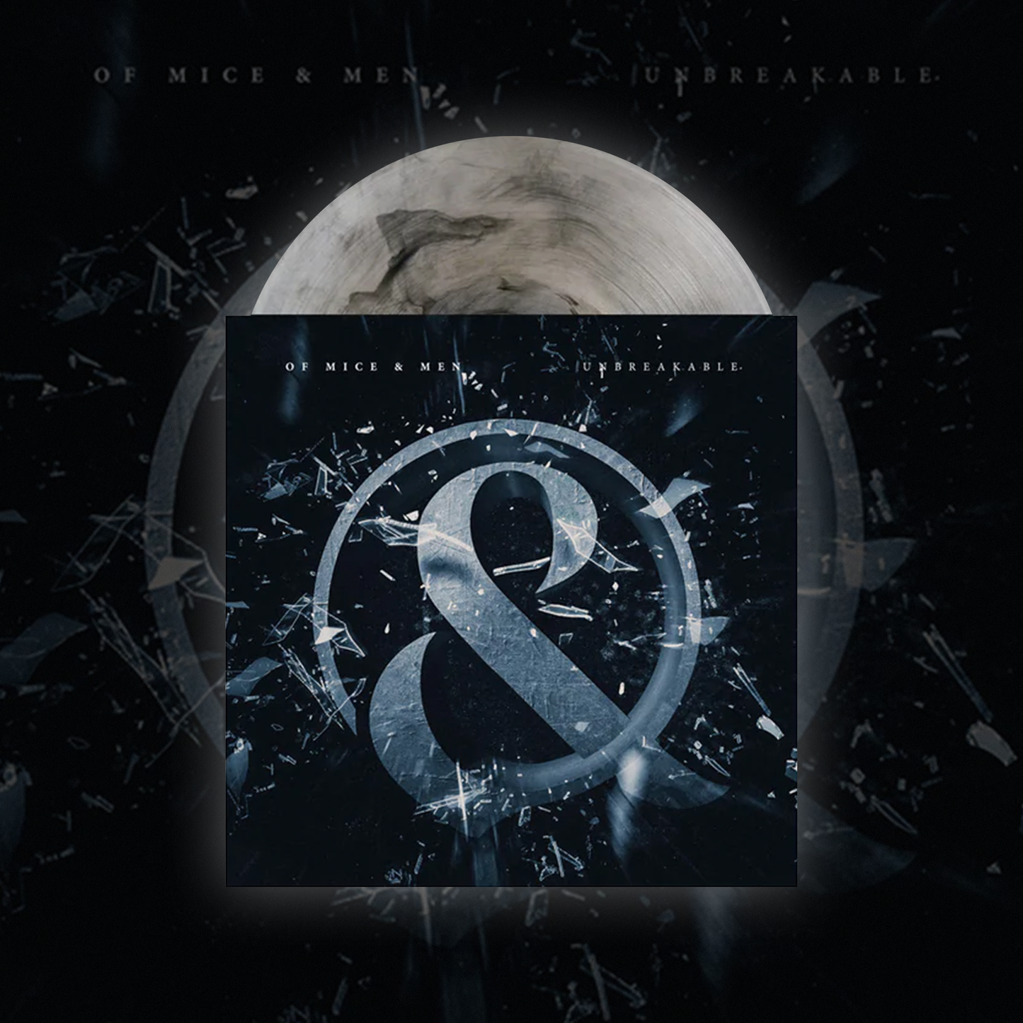 UNBREAKABLE/BACK TO ME - CLEAR WITH BLACK SMOKE 7" VINYL