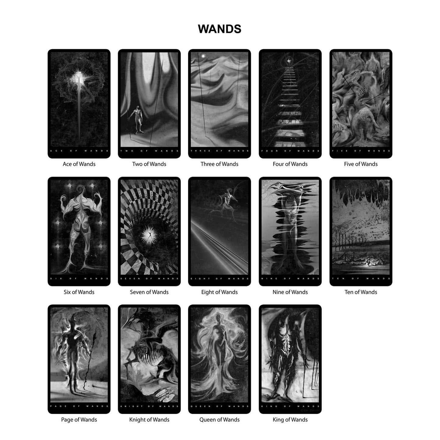 THE BLACK TAROT - MODERN TAROT CARDS DECK