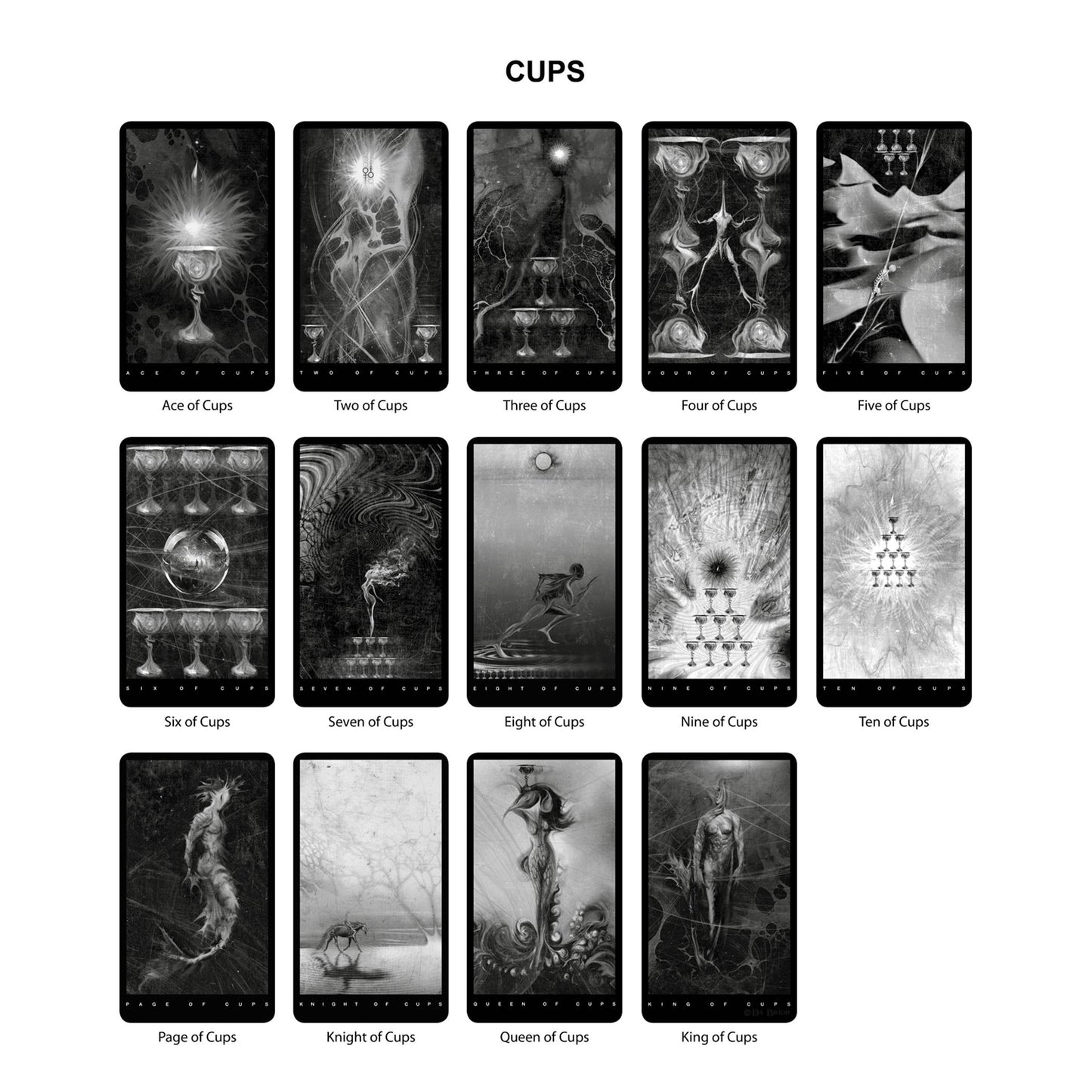 THE BLACK TAROT - MODERN TAROT CARDS DECK