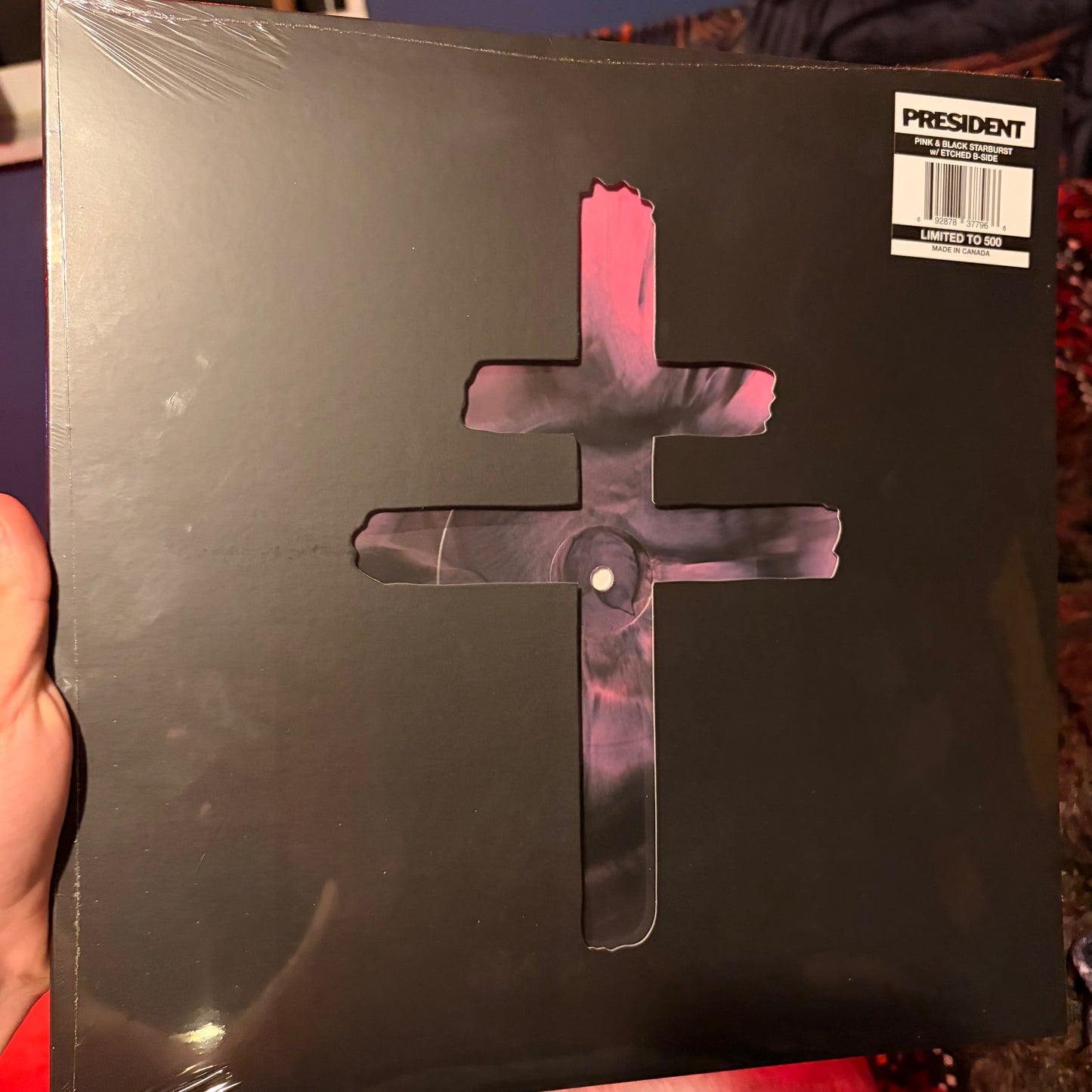 IN THE NAME OF THE FATHER/FEARLESS - PINK/BLACK STARBURST VINYL (SEALED)