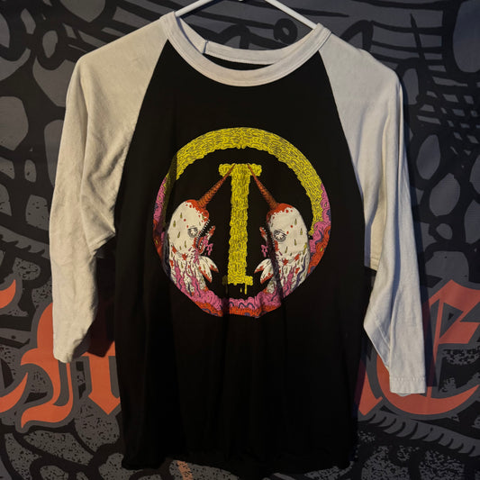 I SET MY FRIENDS ON FIRE - BASEBALL TEE (MEDIUM)
