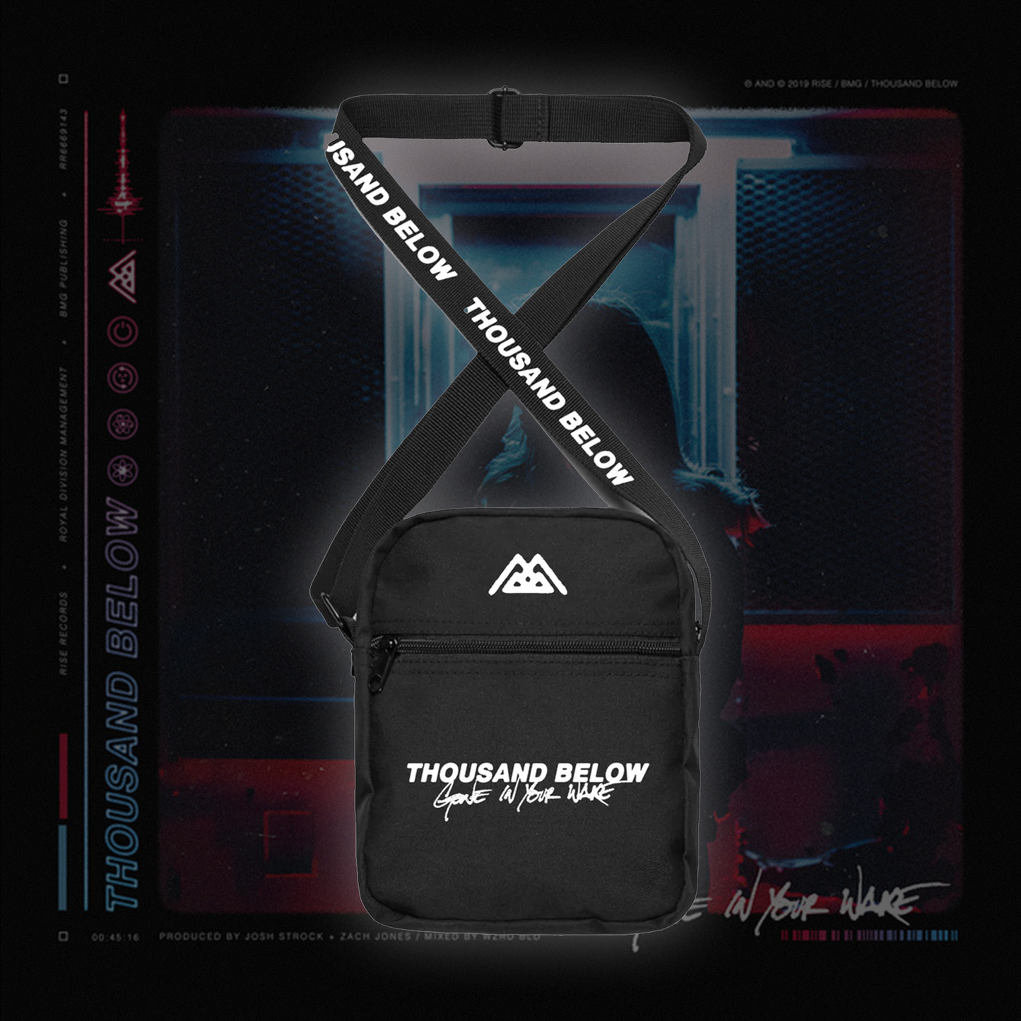 GONE IN YOUR WAKE - BLACK SIDE BAG