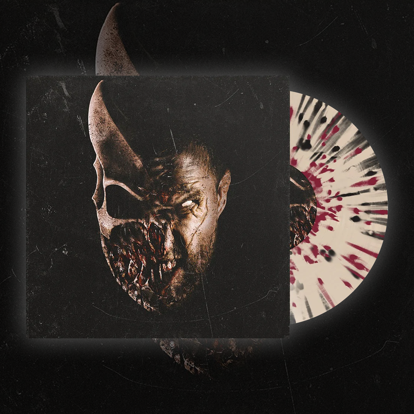 GRIZZLY - BONE/BLACK-BURGUNDY SPLATTER VINYL