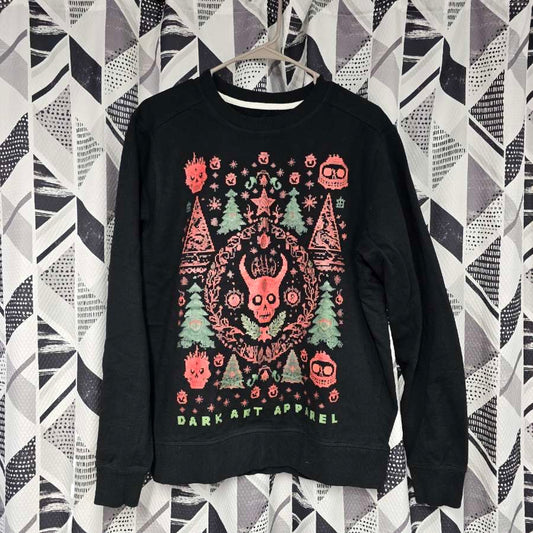 DARK ART APPAREL UGLY CHRISTMAS SWEATER (MEDIUM)