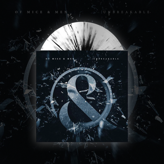 UNBREAKABLE/BACK TO ME - HALF WHITE/HALF GREY WITH BLACK SPLATTER 7" VINYL
